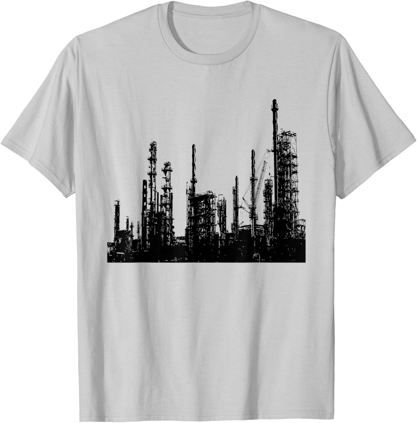 Oil Refinery T-Shirt - T-Shirt | Ash