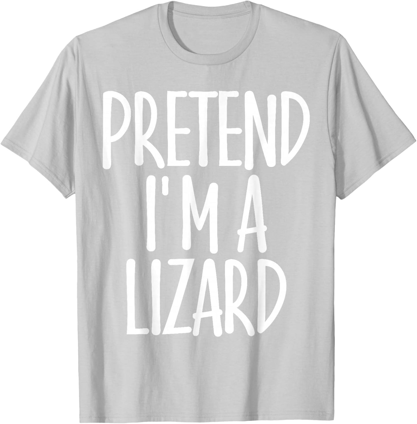 Fun Easy Pretend I'm Lizard Costume Gift Joke Halloween T-Shirt - T-Shirt | Ash