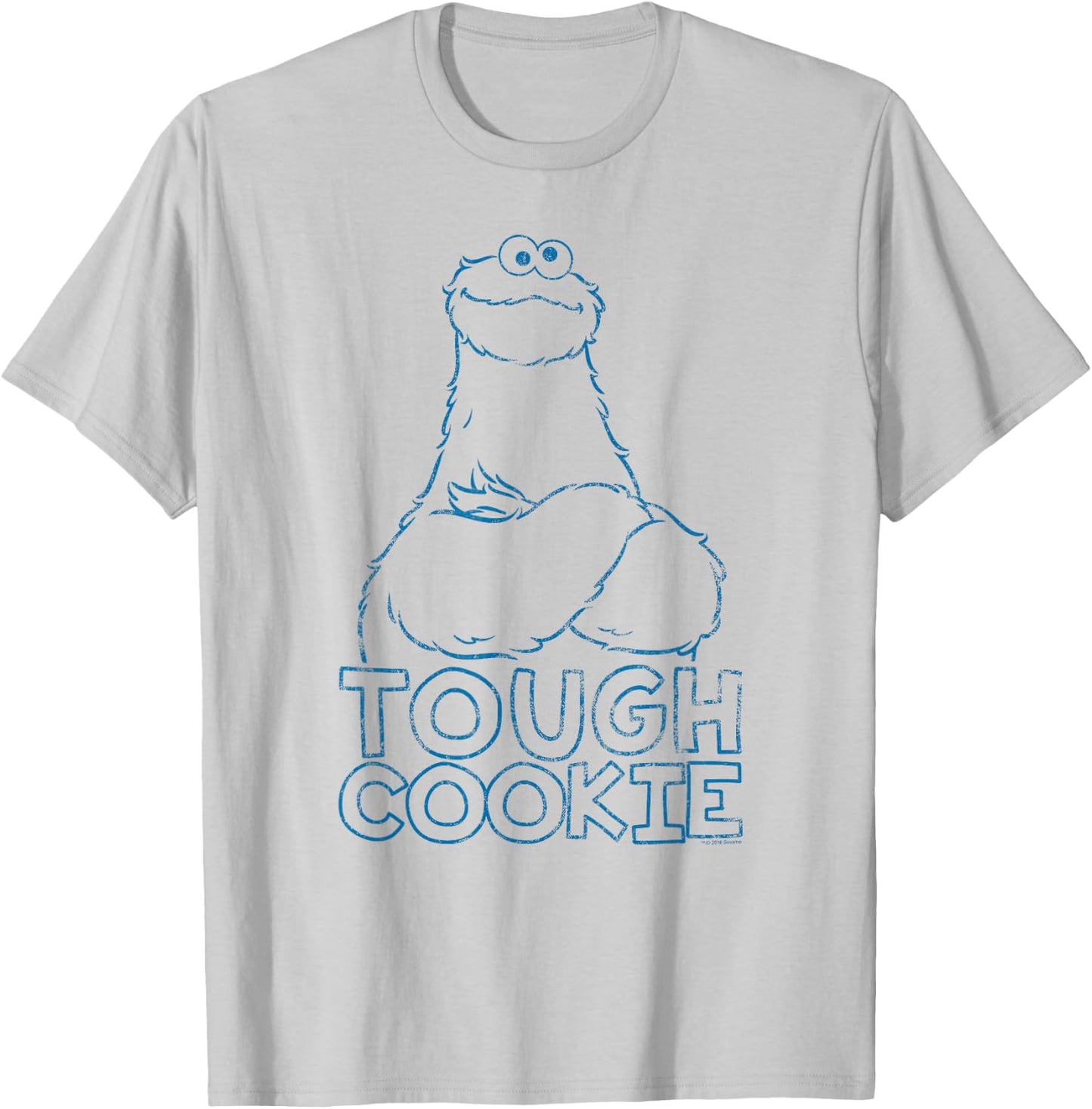 Sesame Street Cookie Monster Tough Cookie T-Shirt - T-Shirt | Ash