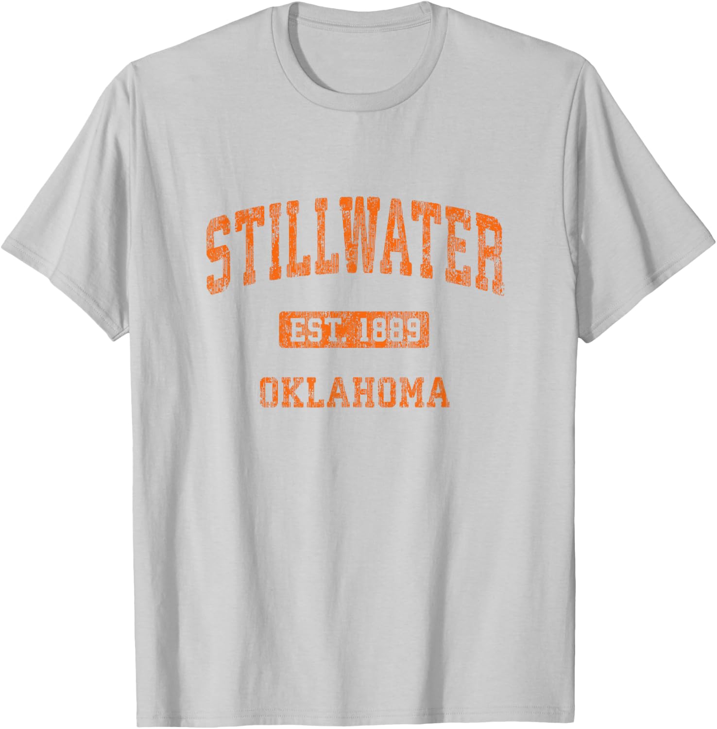 Stillwater Oklahoma OK Vintage Athletic Sports Design T-Shirt - T-Shirt | Ash