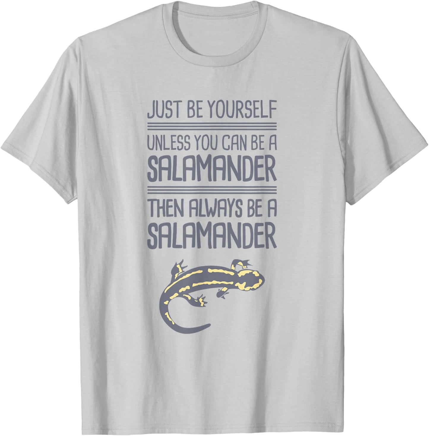 Cute Tiger Salamander / Pet Salamander Amphibians T-Shirt - T-Shirt | Ash