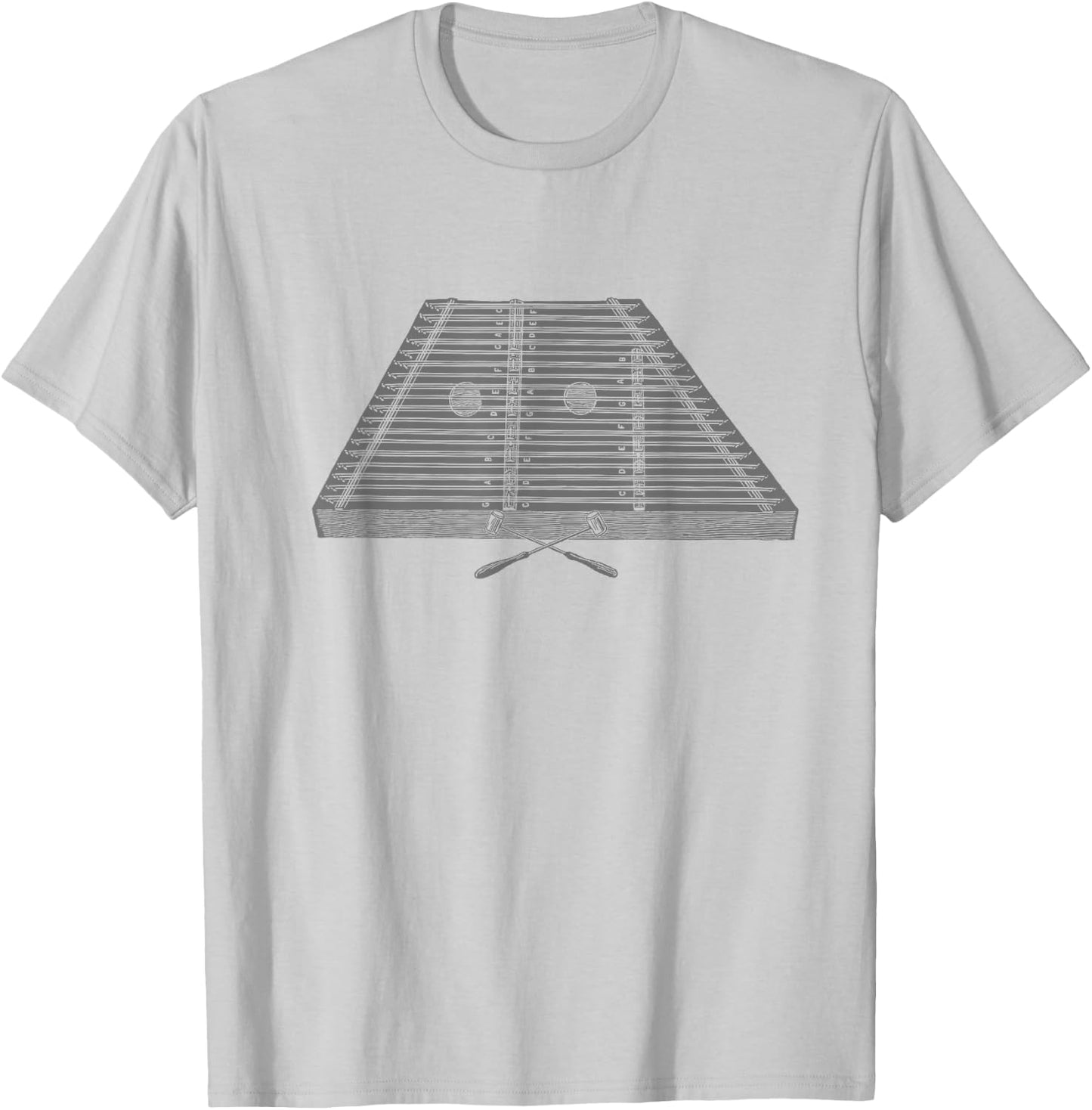 Vintage Hammered dulcimer Music Instrument Gift T-Shirt - T-Shirt | Ash