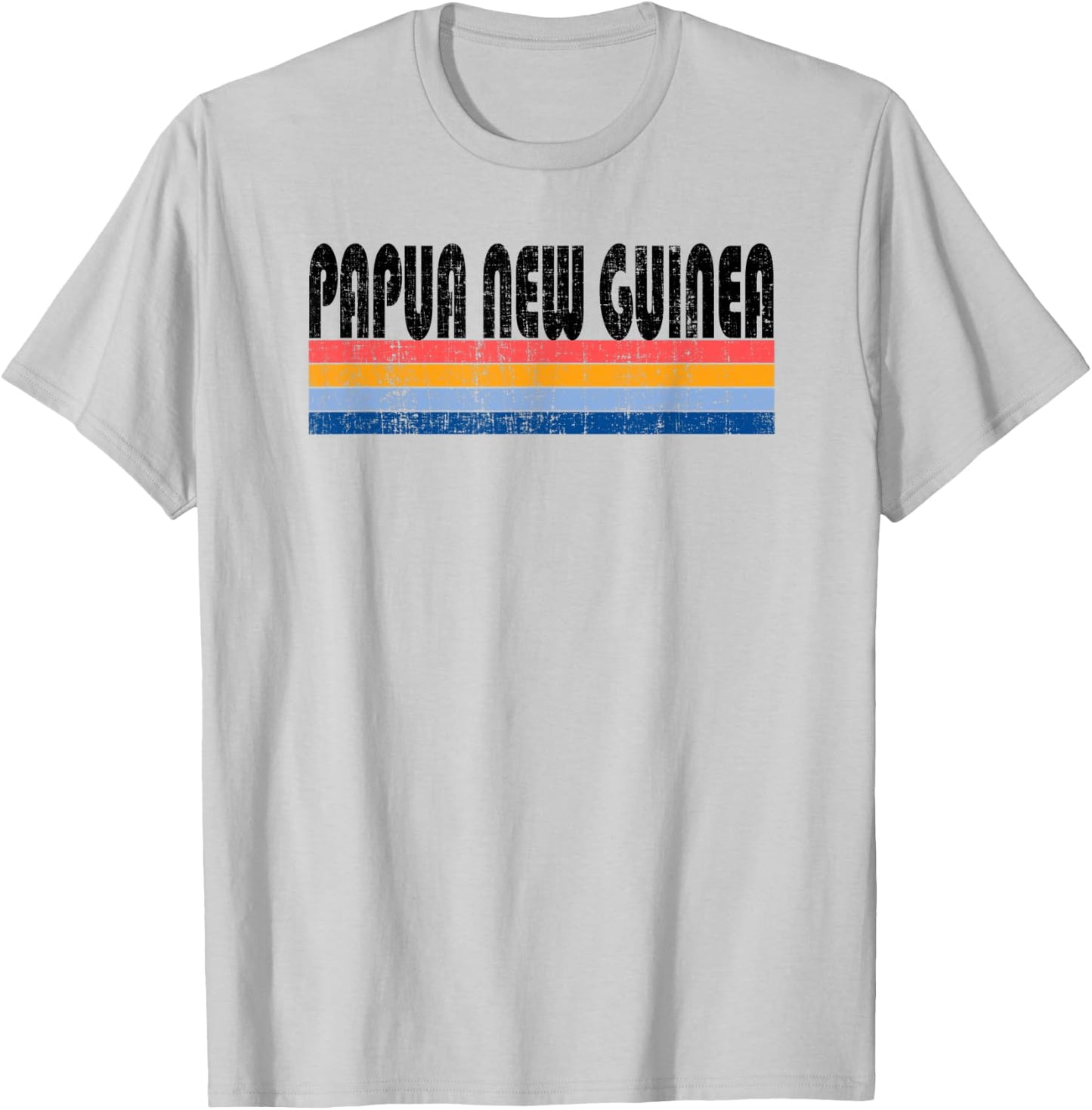 Vintage 70s 80s Style Papua New Guinea T-Shirt - T-Shirt | Ash