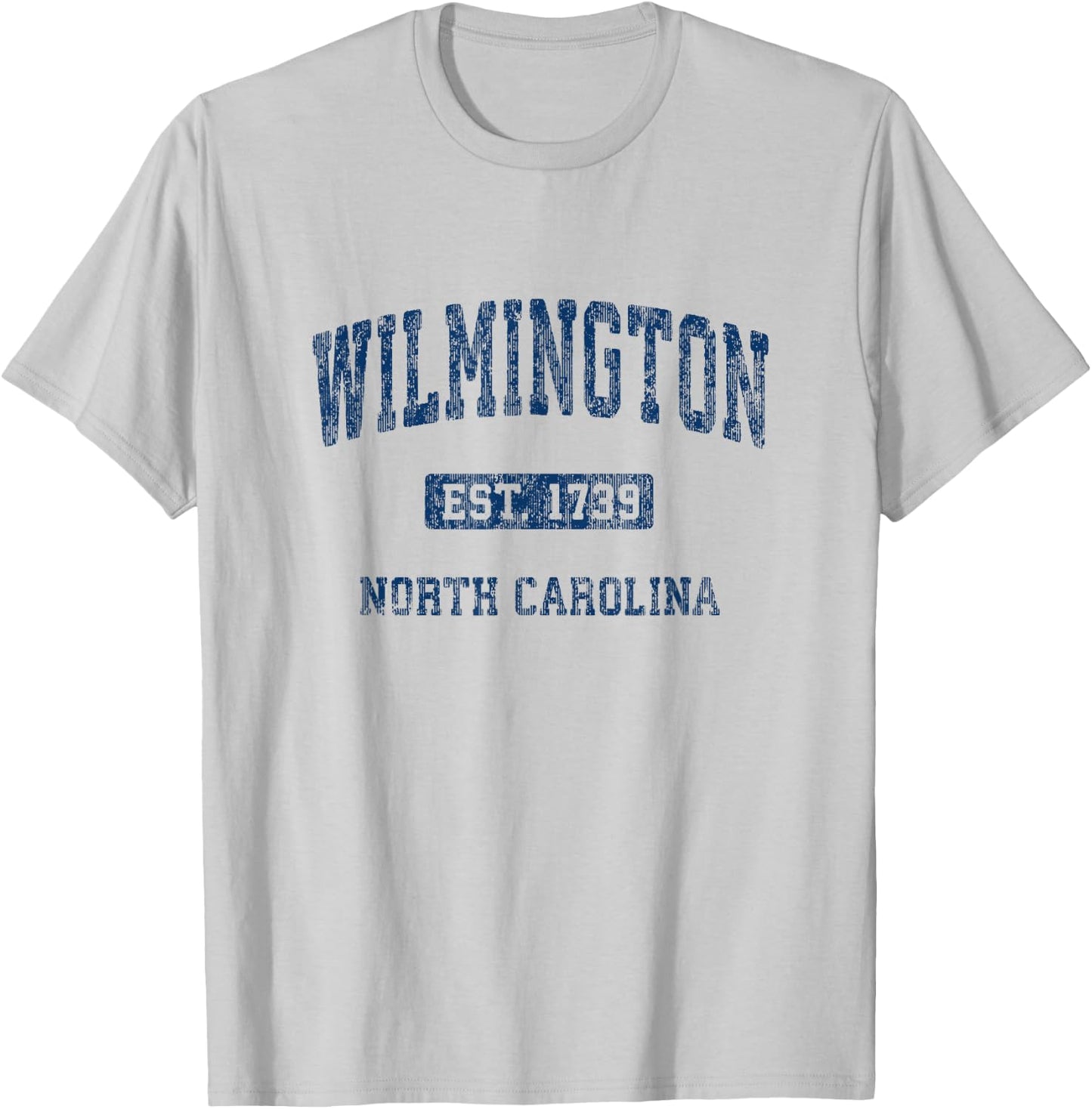 Wilmington North Carolina NC Vintage Athletic Sports Design T-Shirt - T-Shirt | Ash