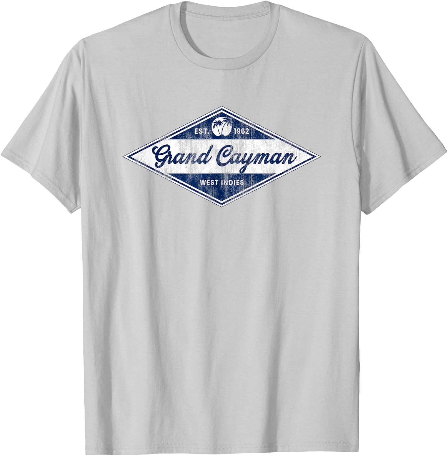 Retro Grand Cayman Islands Vintage Beach Vacation Souvenir T-Shirt - T-Shirt | Ash