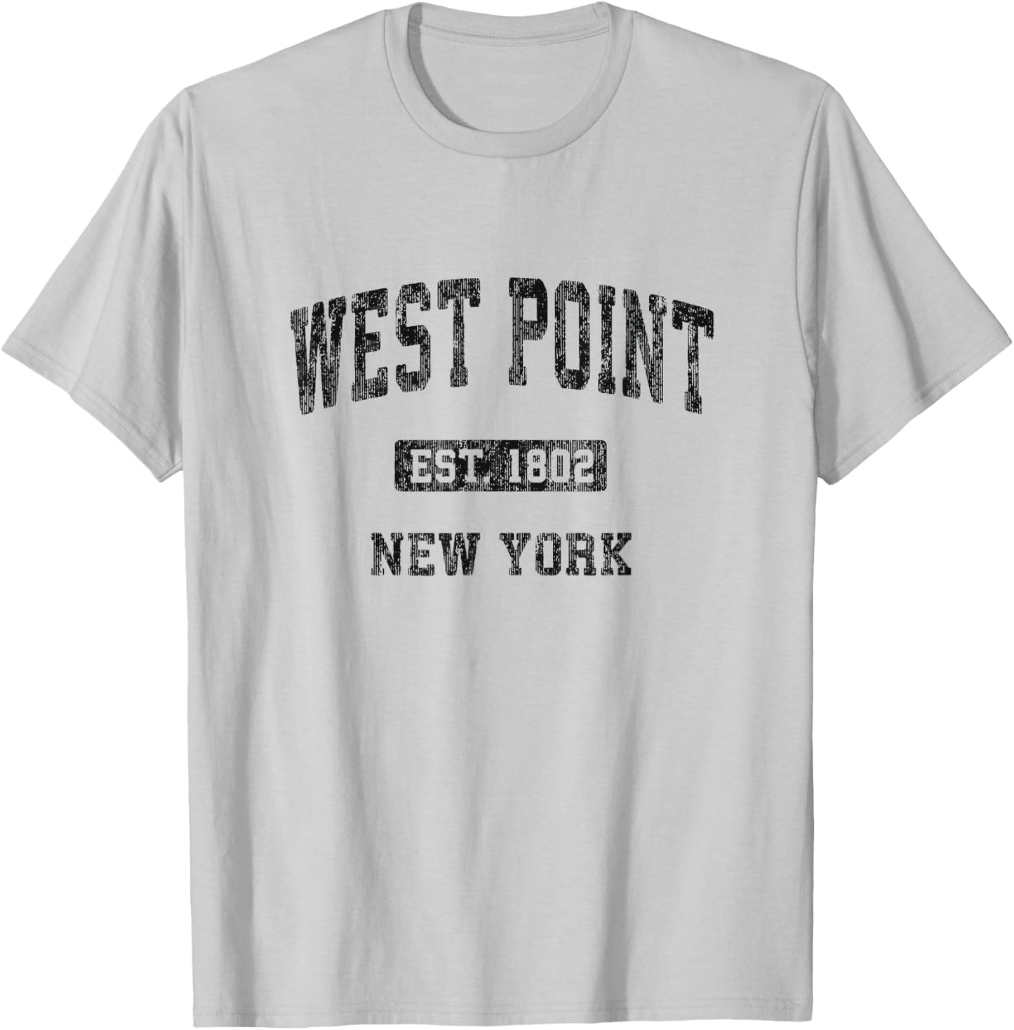 West Point New York NY Vintage Athletic Sports Design T-Shirt - T-Shirt | Ash