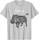 I'm a Wild Boar - Retro Warthog Funny T-Shirt - T-Shirt | Ash