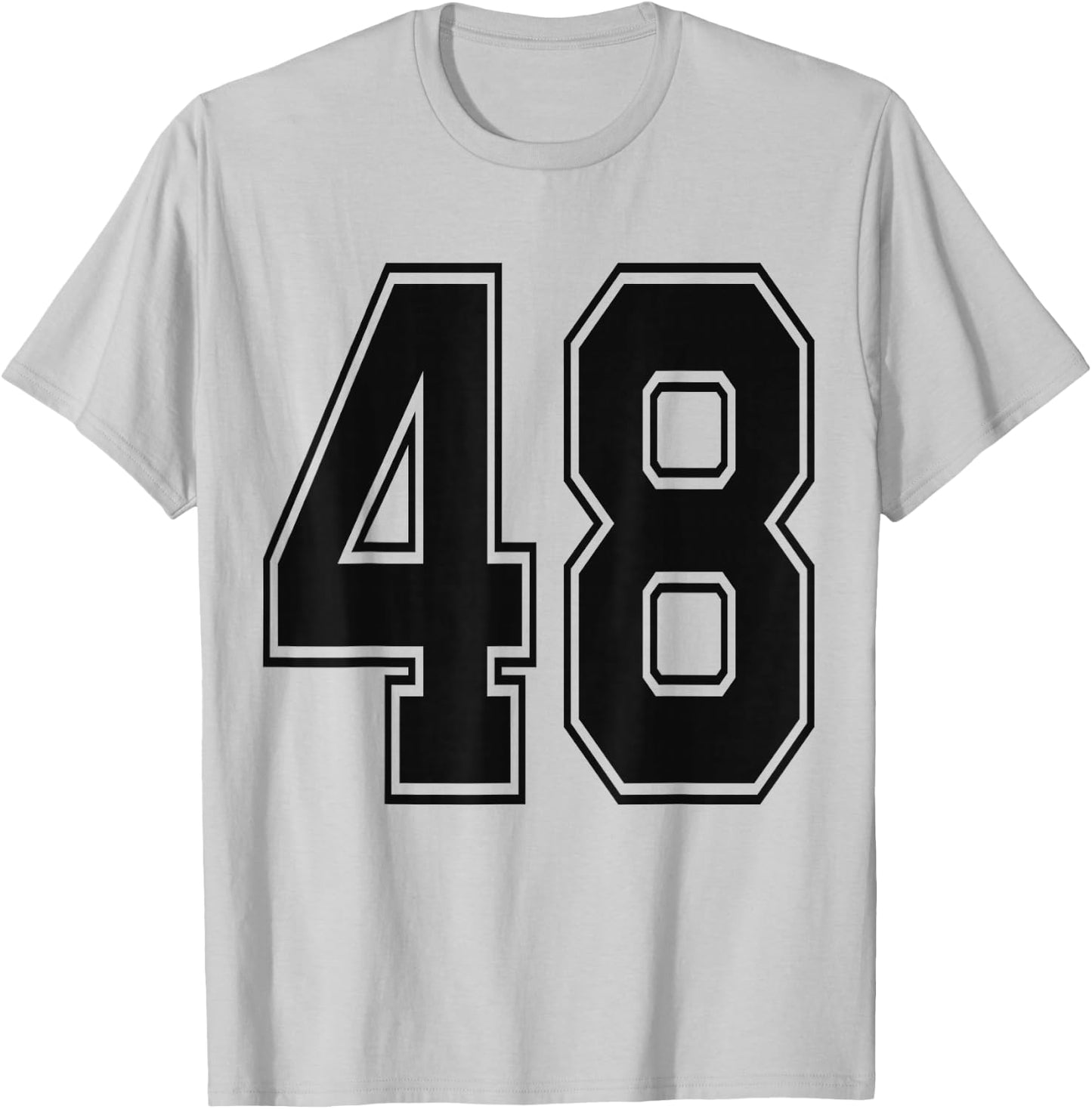 #48 Number 48 Sports. Jersey My Favorite Player #48 T-Shirt - T-Shirt | Ash