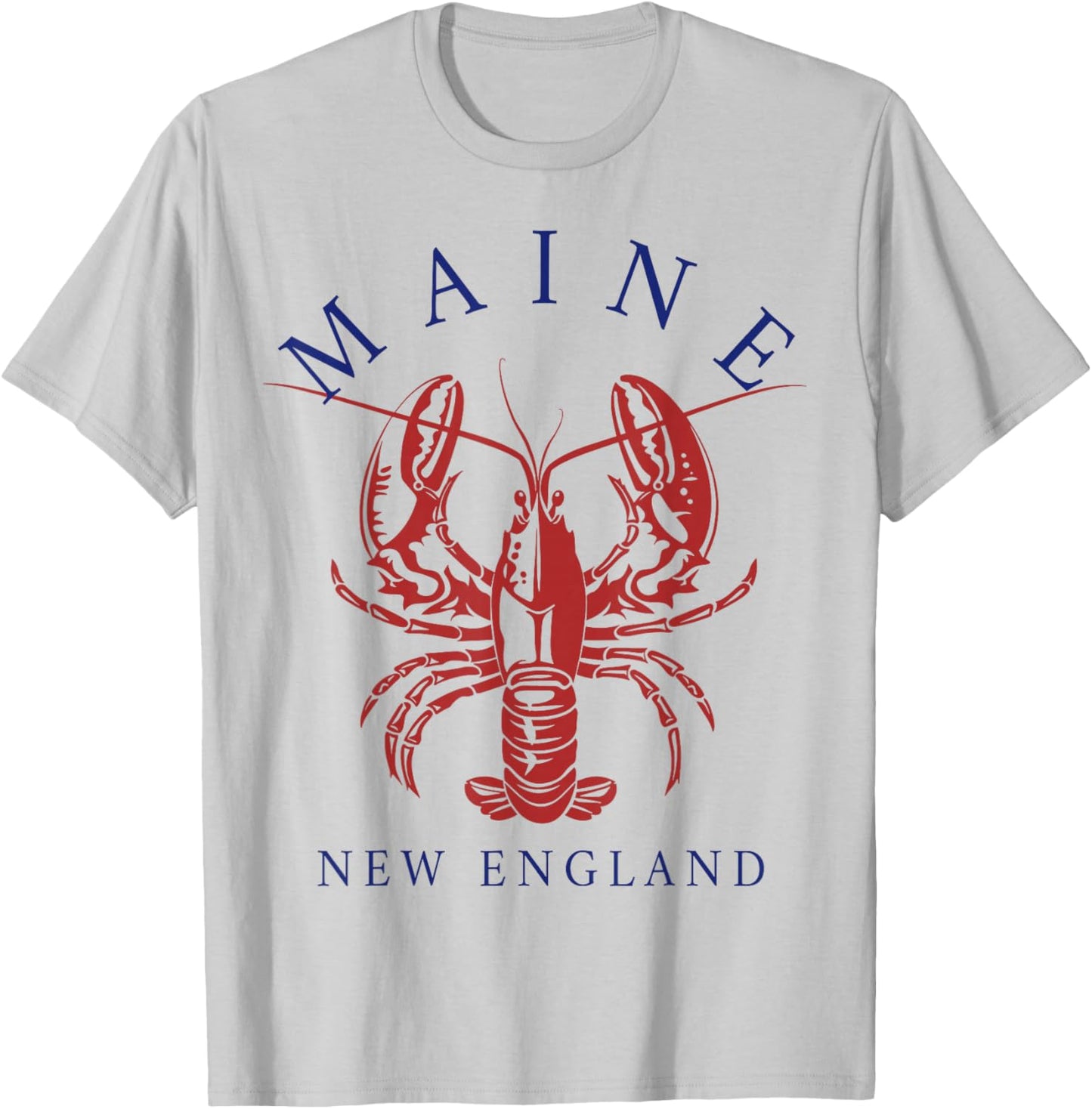Maine New England Lobster Souvenir Pride Vintage T-Shirt - T-Shirt | Ash