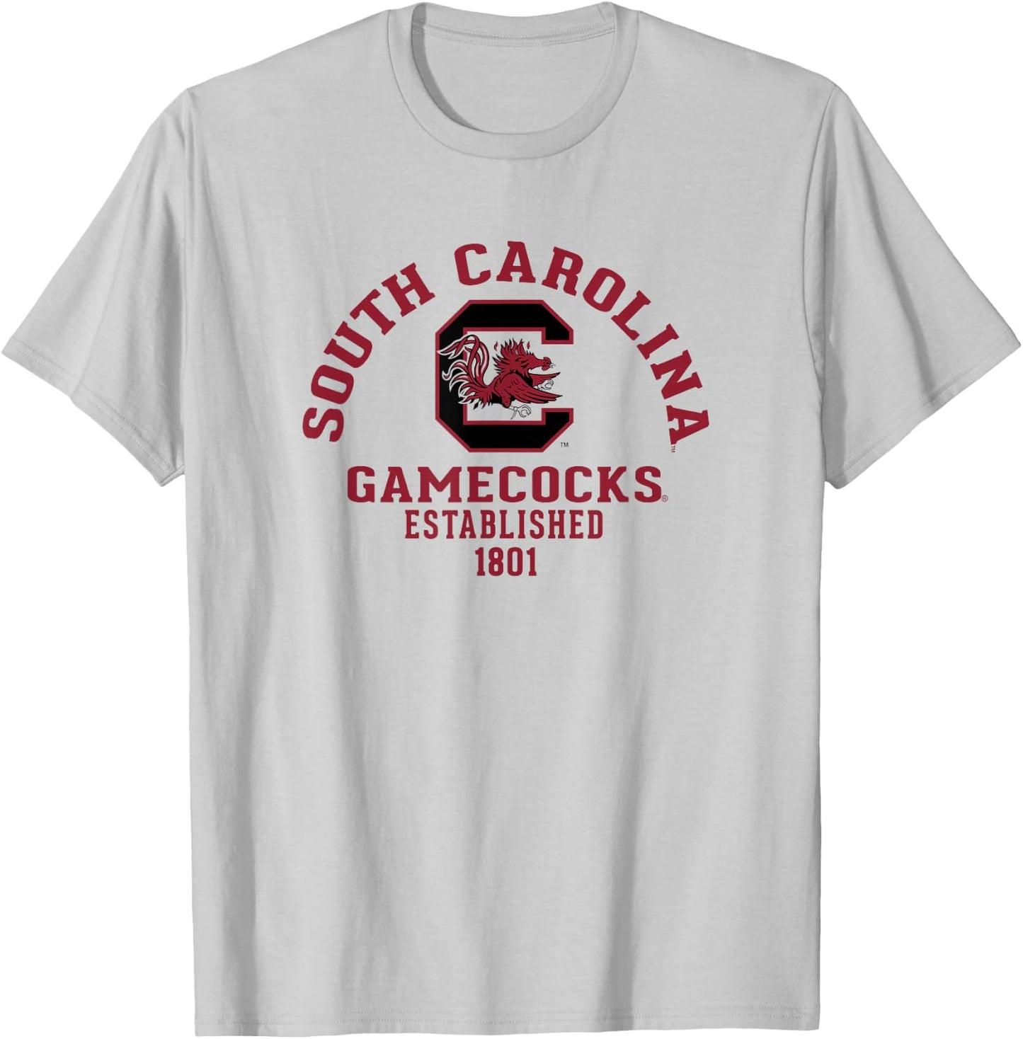 South Carolina Gamecocks Wondrous White Officially Licensed T-Shirt - T-Shirt | Ash