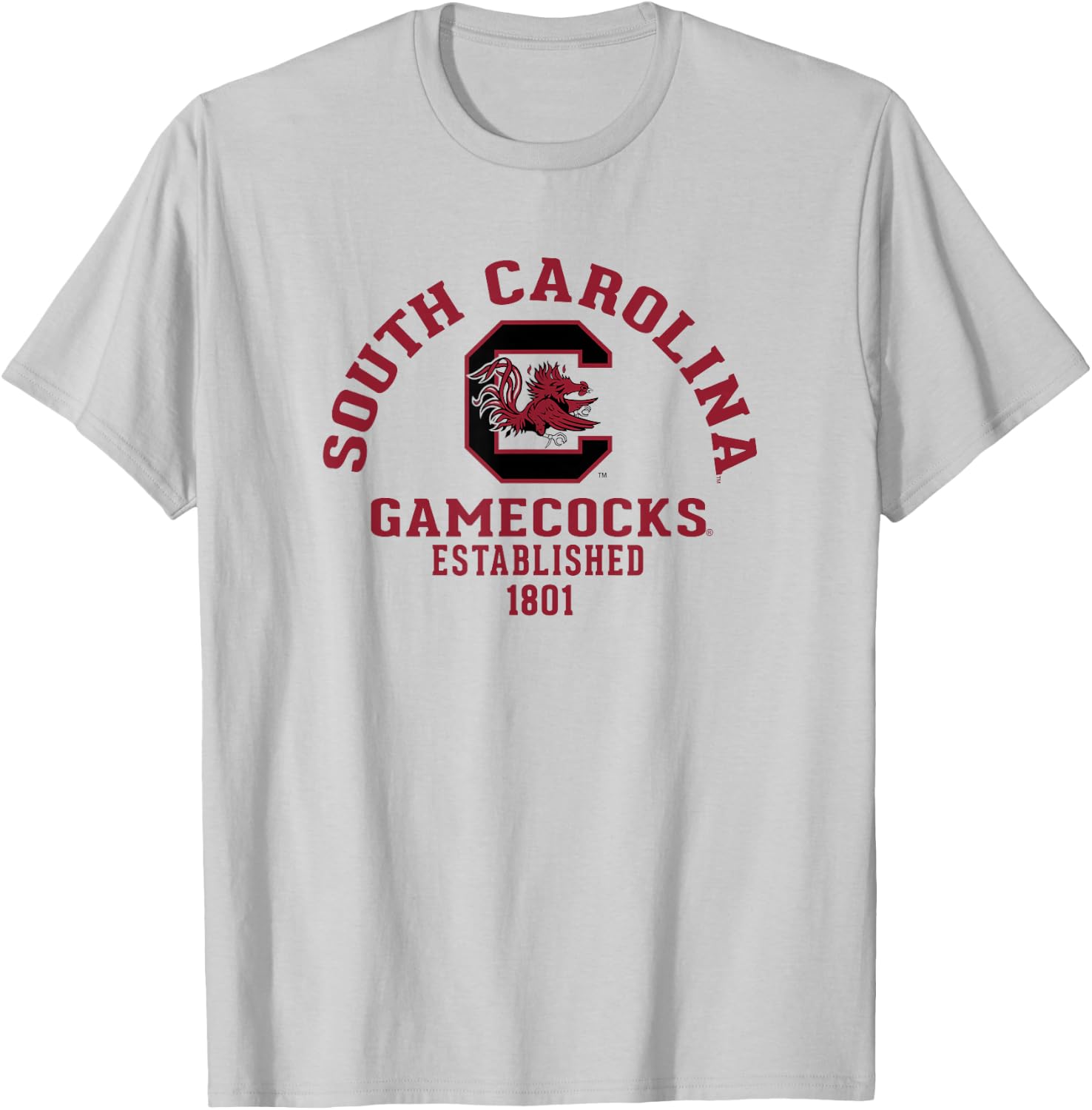 South Carolina Gamecocks Wondrous White Officially Licensed T-Shirt - T-Shirt | Ash