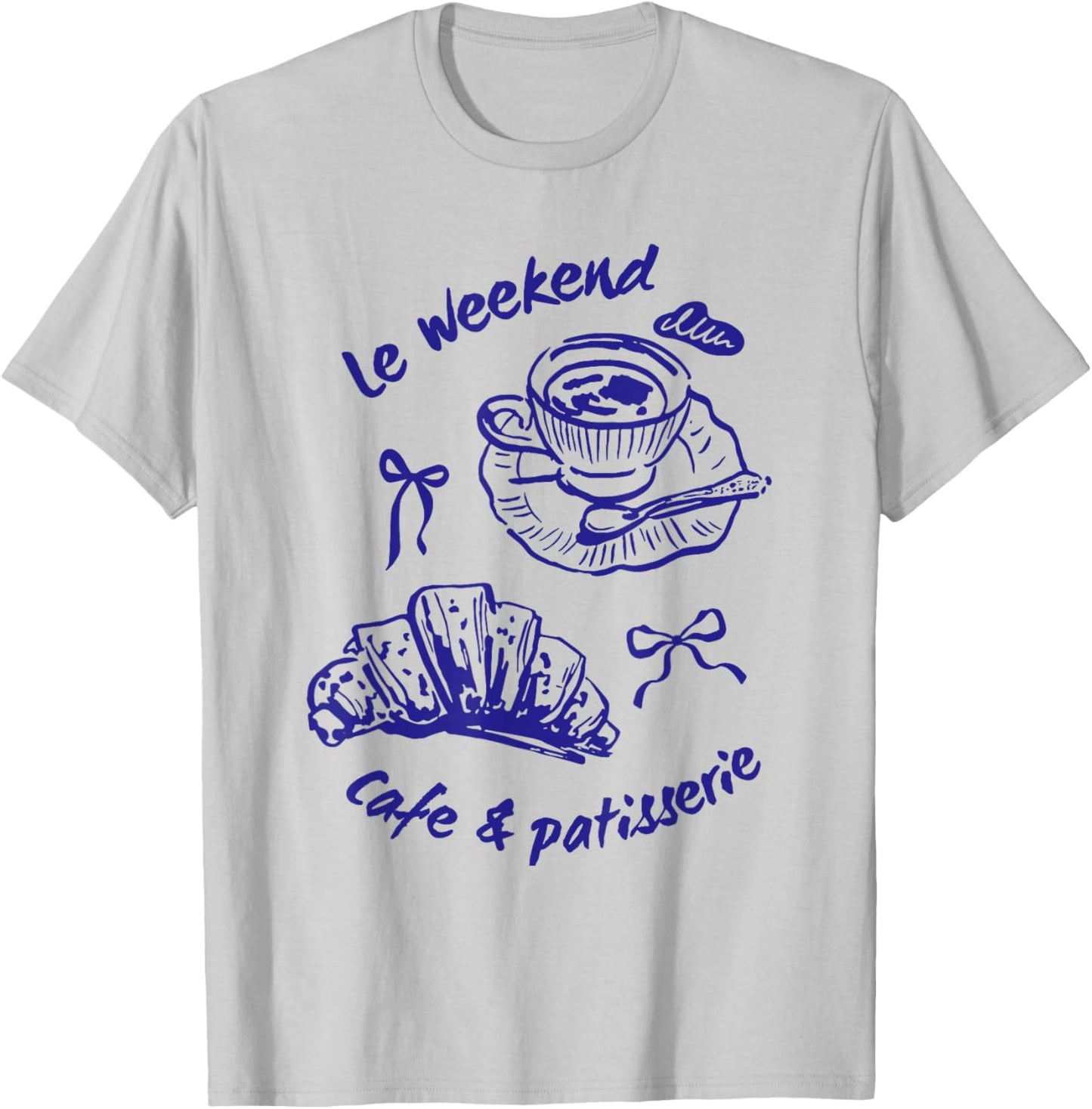 Le weekend le croissant coffee Cafe et Patisserie T-Shirt - T-Shirt | Ash