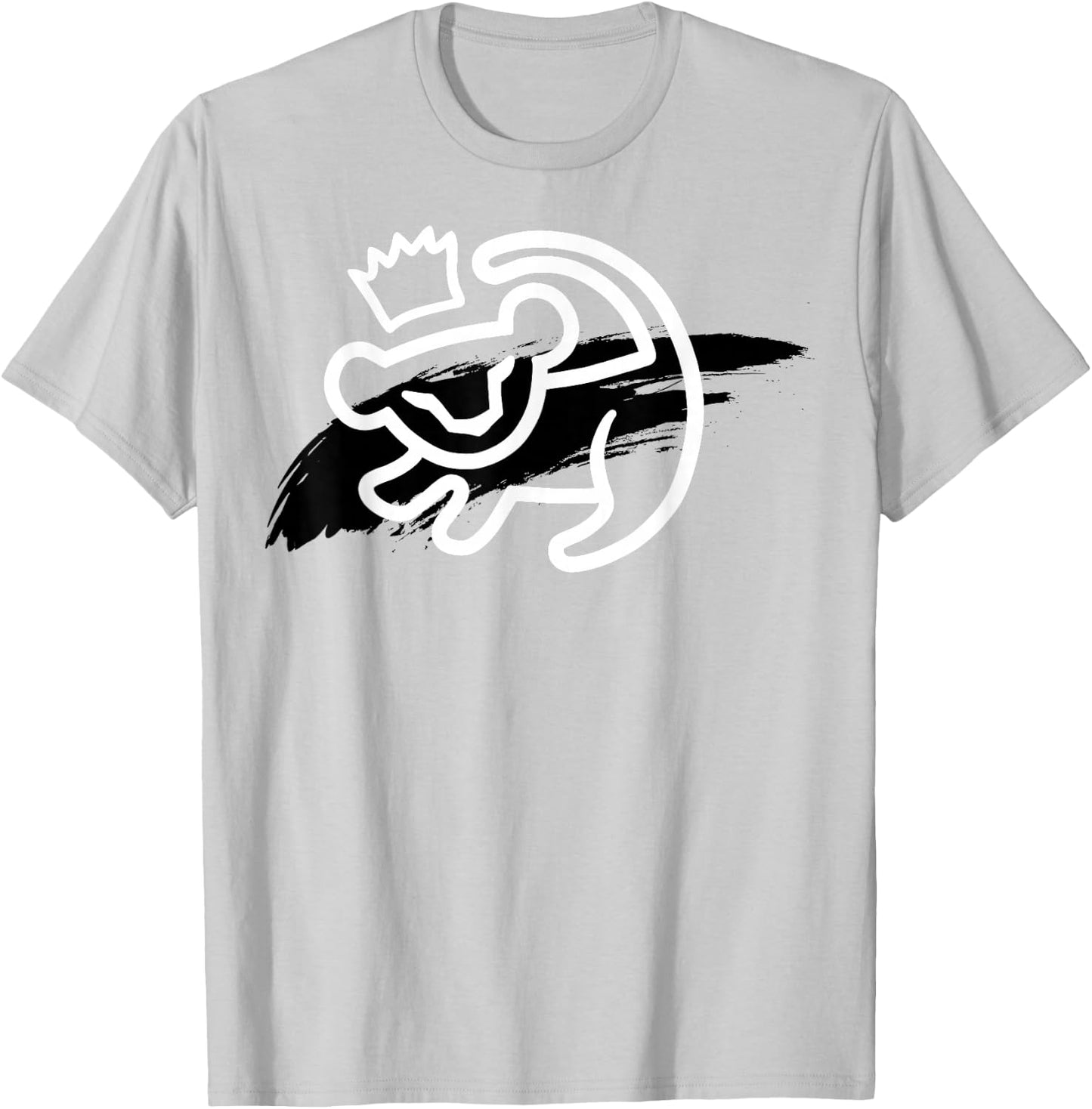 Disney Lion King Simba Cave Painting Smear Graphic T-Shirt - T-Shirt | Ash