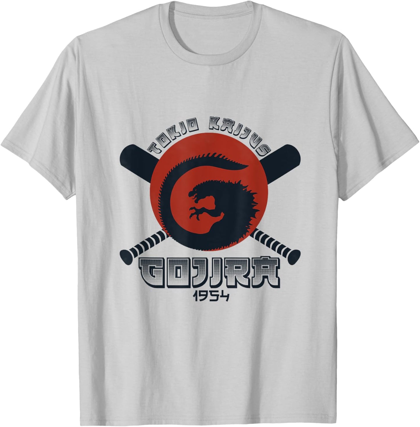 Team Kaijus Retro 1954 Baseball Japanese Fan Tokyo T Shirt T-Shirt - T-Shirt | Ash