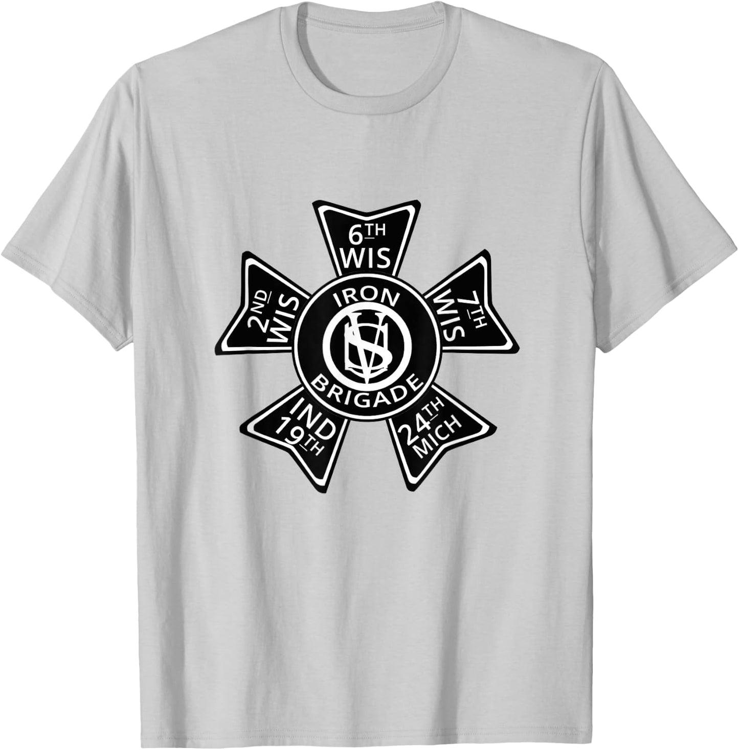 US American Civil Union Iron Brigade T-Shirt - T-Shirt | Ash