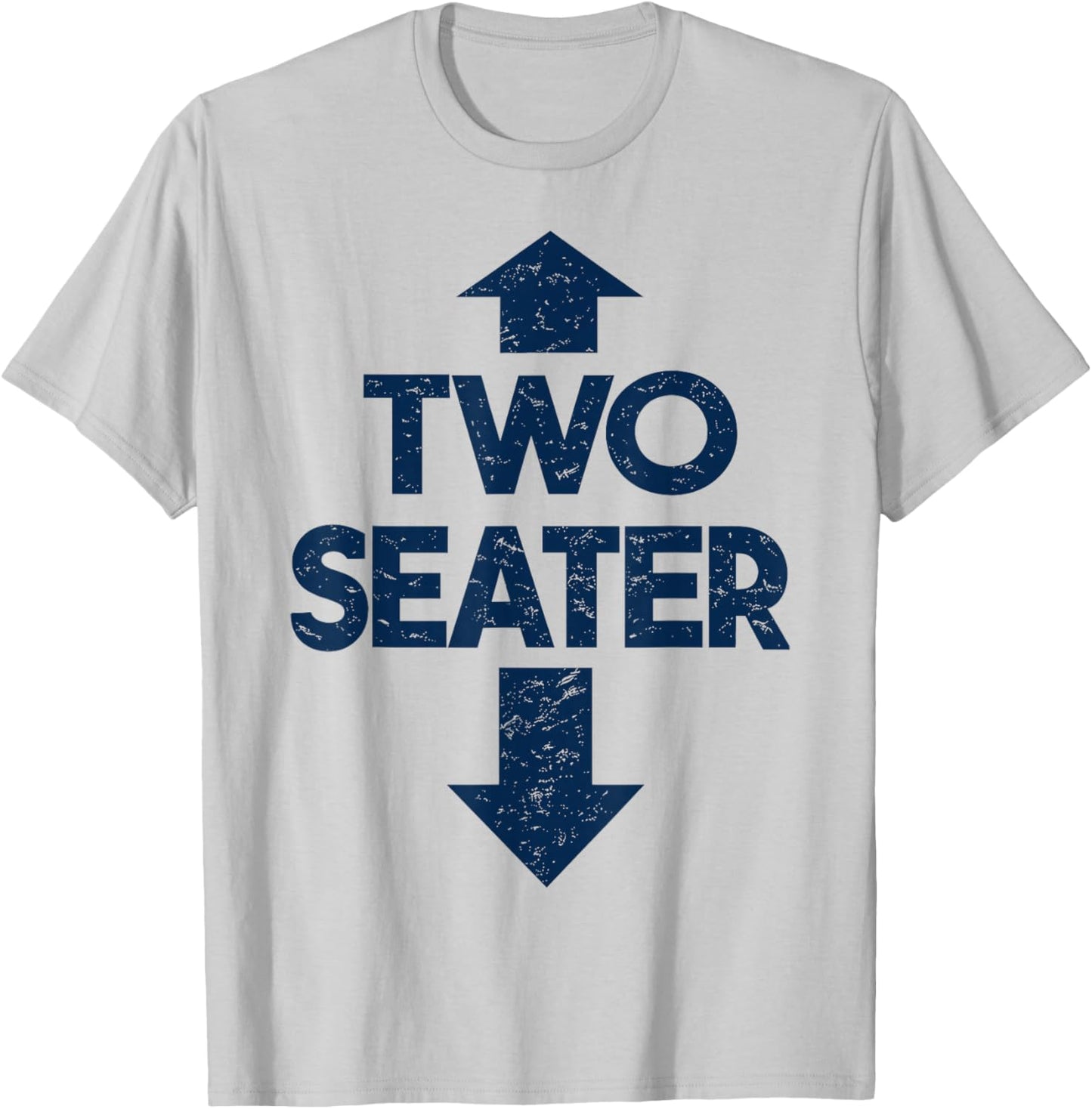 Two Seater Boys Funny T-Shirt - T-Shirt | Ash