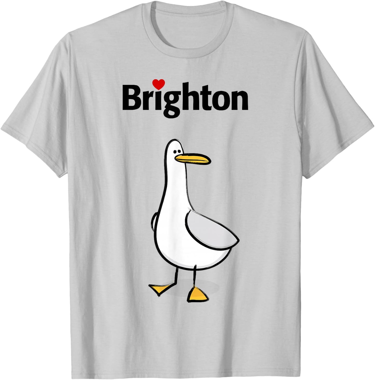 I Love Brighton T-Shirt - T-Shirt | Ash