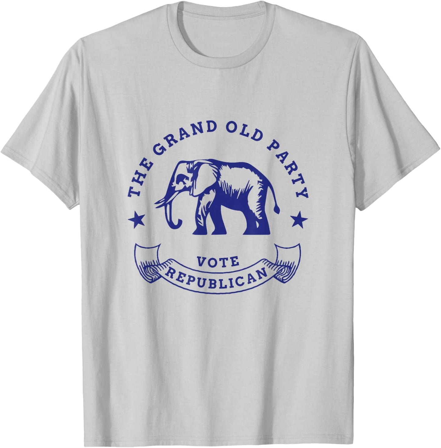 GOP Vote Republican Party Elephant Vintage Political T-Shirt - T-Shirt | Ash