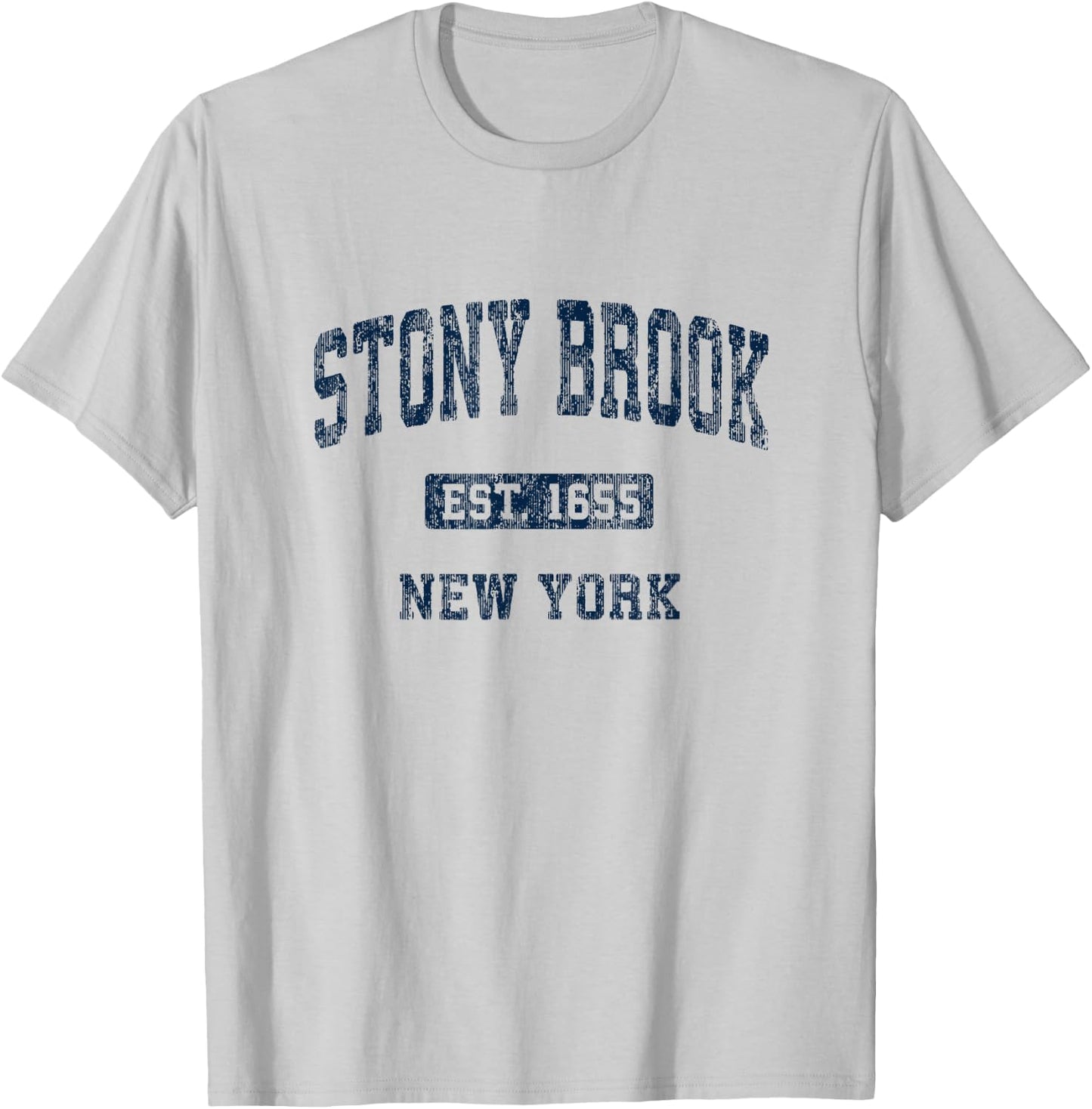 Stony Brook New York NY Vintage Athletic Sports Design T-Shirt - T-Shirt | Ash