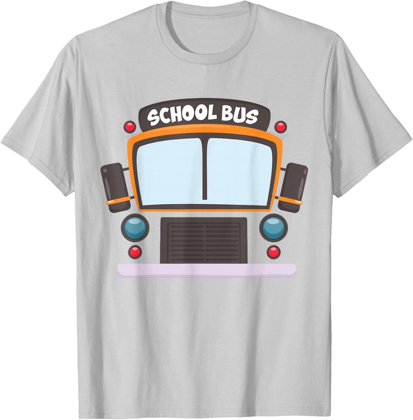 School Bus Costume Shirt Boys Girls Halloween Bus Driver Men T-Shirt - T-Shirt | Ash