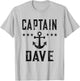 Vintage Captain Dave Item - Lake Boating or Boat Owner T-Shirt - T-Shirt | Ash