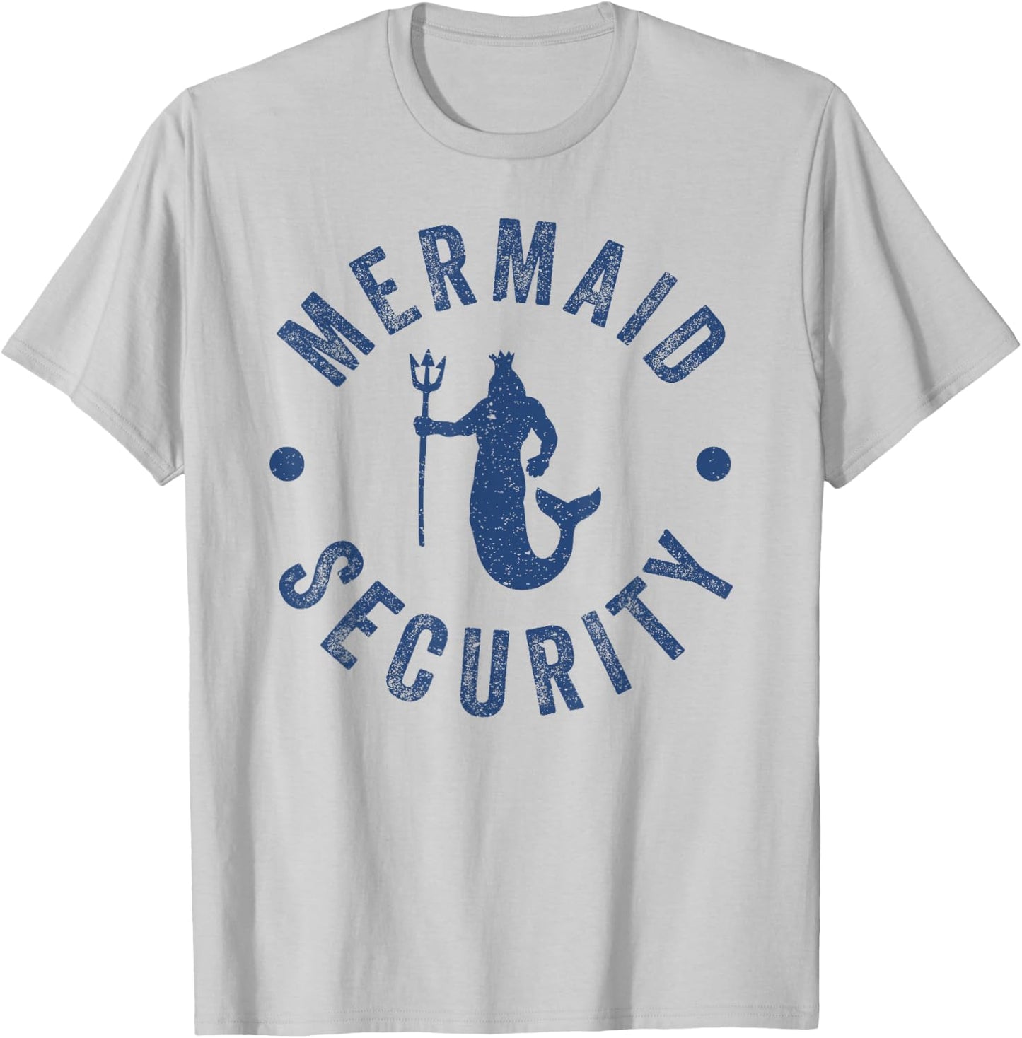 Funny Costume Men Boys Mermaid Security T-Shirt - T-Shirt | Ash