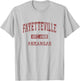 Fayetteville Arkansas AR Vintage Athletic Sports Design T-Shirt - T-Shirt | Ash