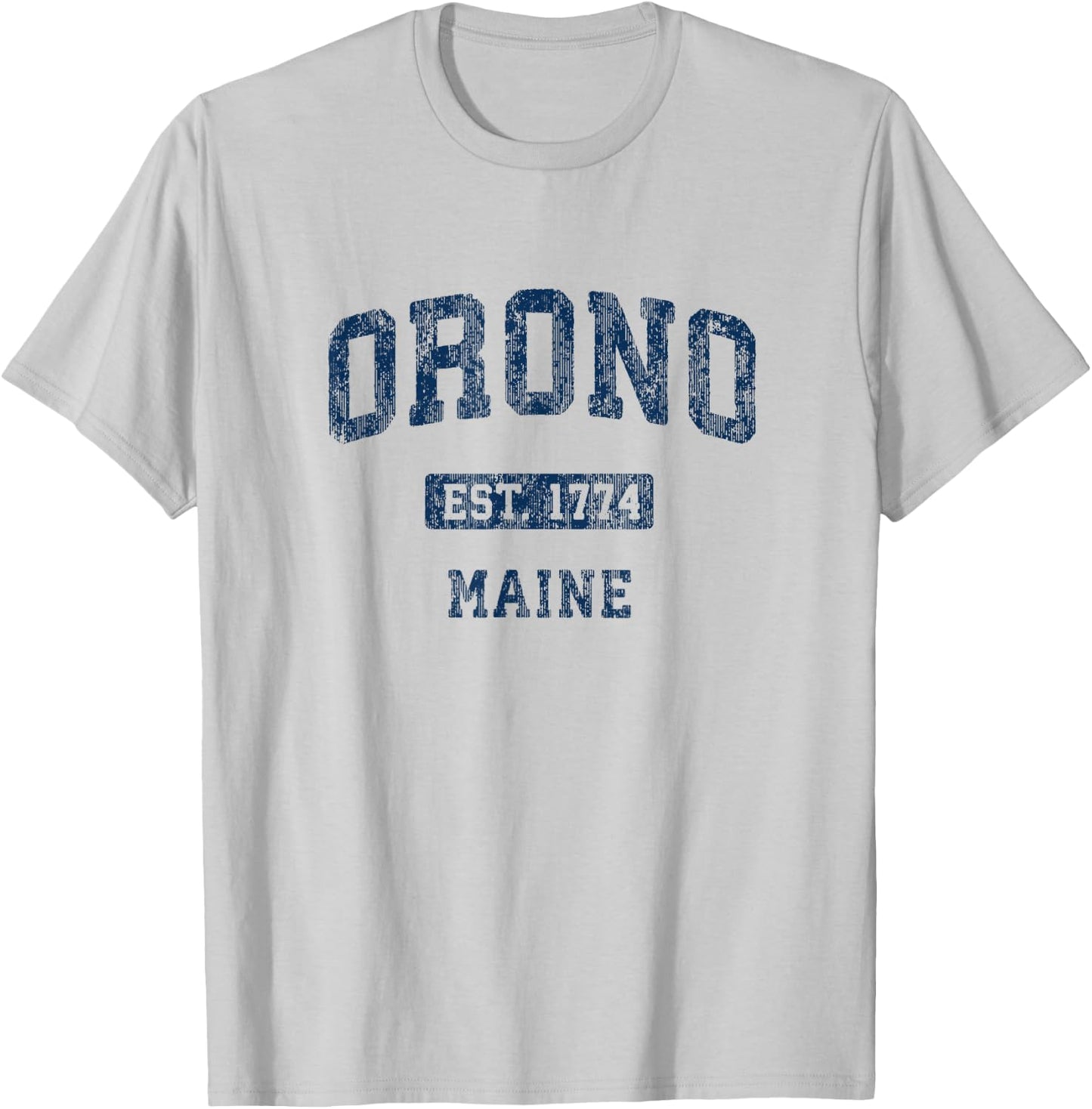 Orono Maine ME Vintage Athletic Sports Design T-Shirt - T-Shirt | Ash