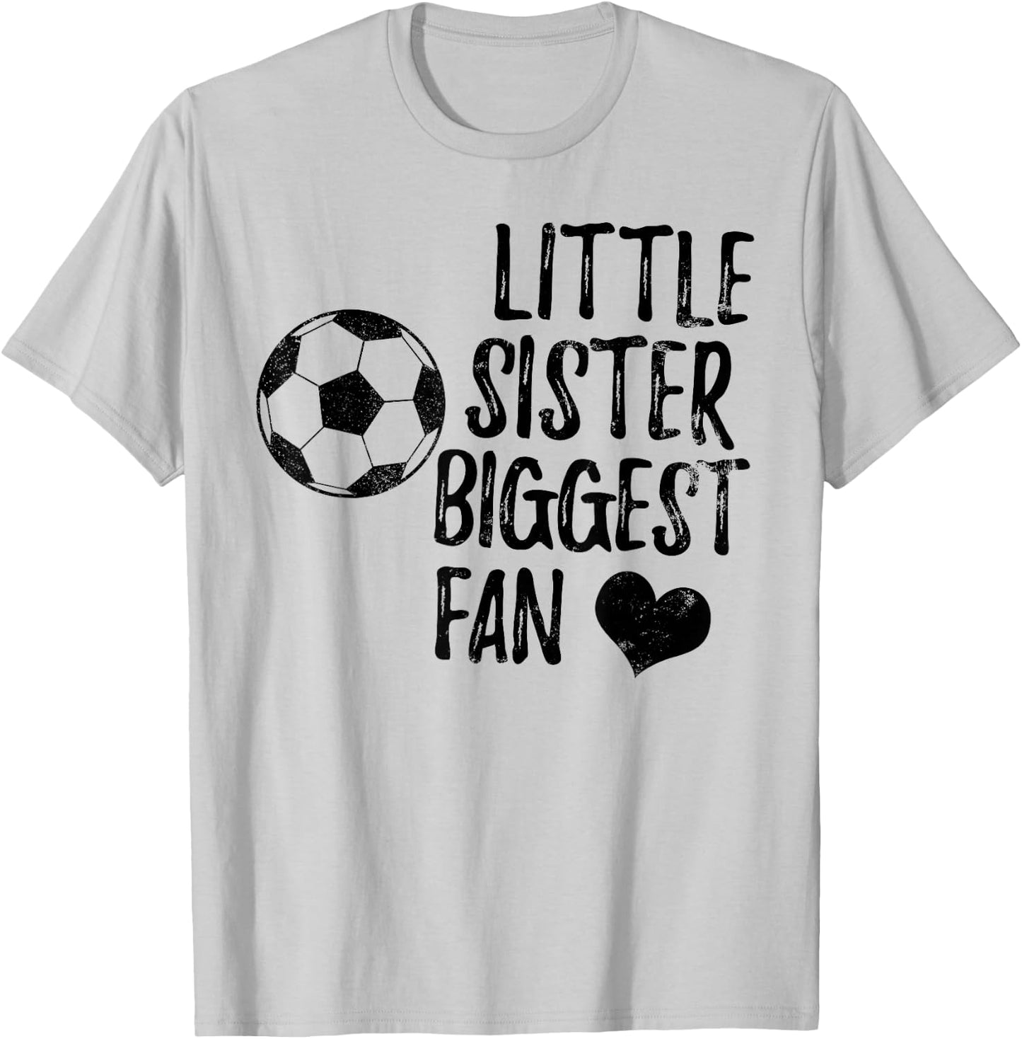 Soccer Sister Shirt Team Football Vintage Girls Boys T-Shirt - T-Shirt | Ash