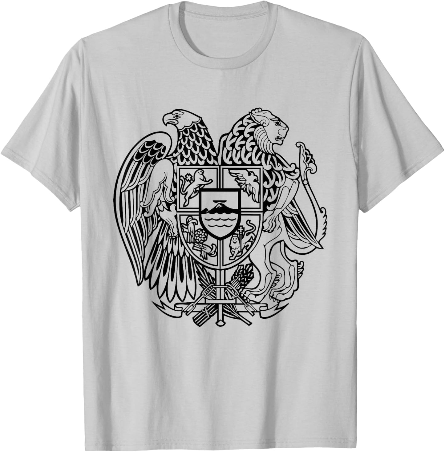 Armenian Coat of Arms Armenia Country T-Shirt - T-Shirt | Ash