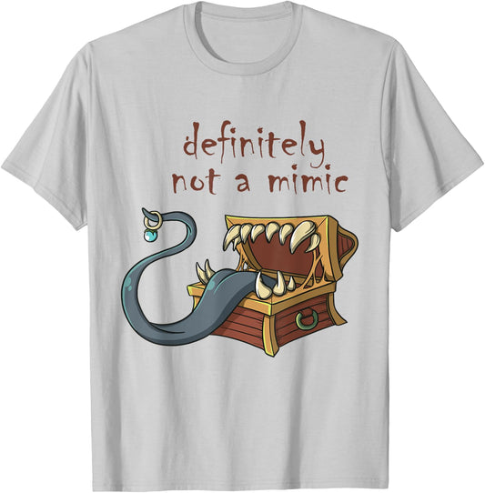 Roleplaying RPG Mimic Meme Joke Engagement Bride Groom Gift T-Shirt - T-Shirt | Ash