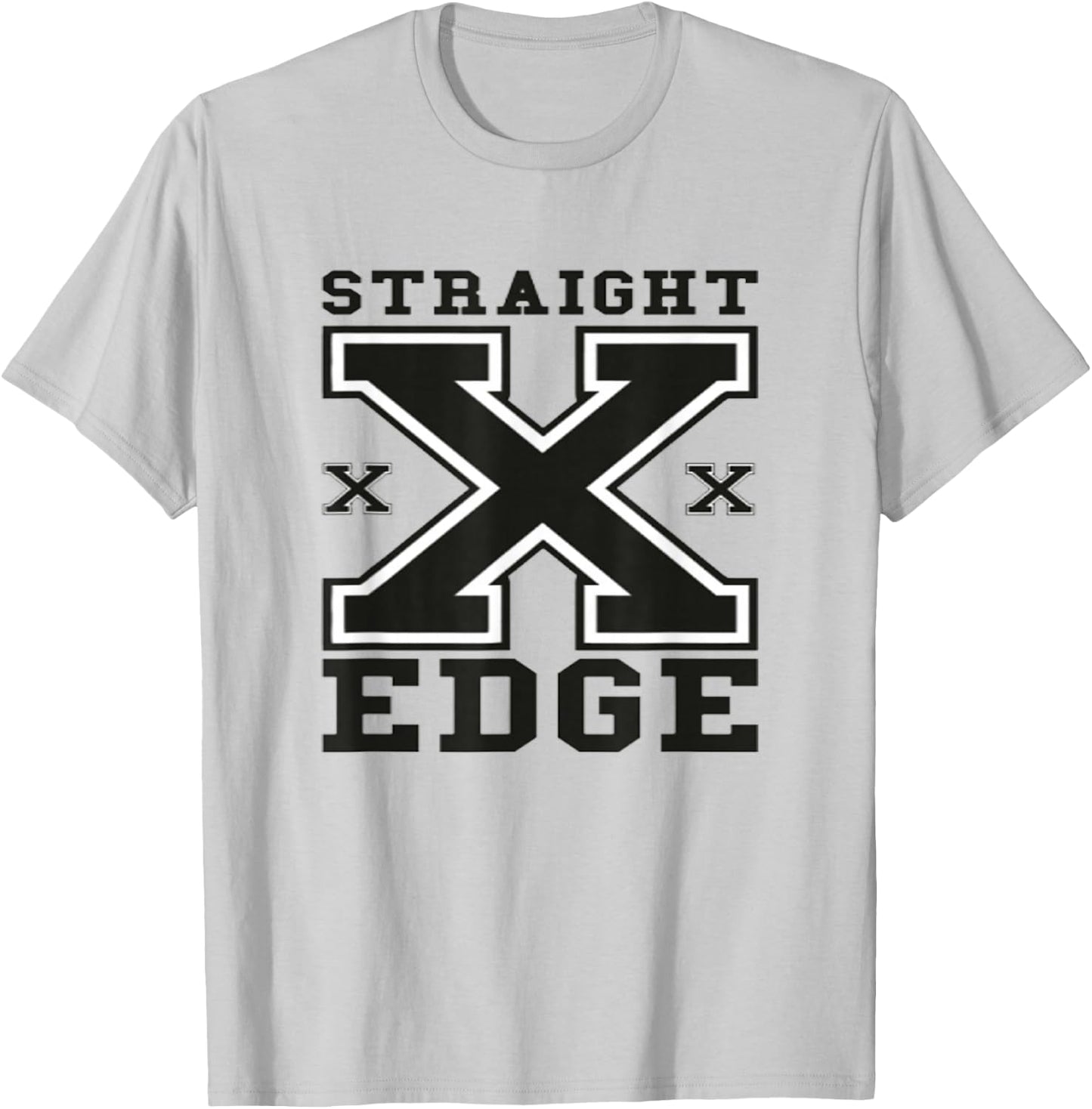 Straight Edge XXX Distressed Style T-Shirt - T-Shirt | Ash