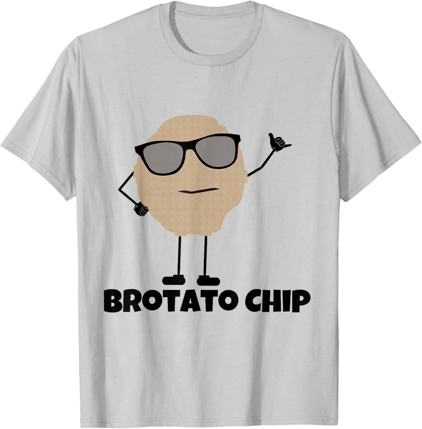 Brotato Chip T-Shirt - T-Shirt | Ash