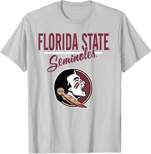 Florida State Seminoles Mascot Gray Officially Licensed T-Shirt - T-Shirt | Ash