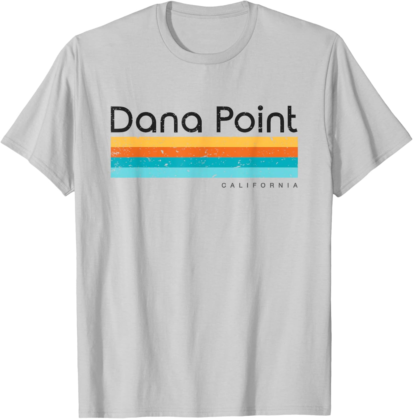 Vintage Dana Point California Retro Design T-Shirt - T-Shirt | Ash