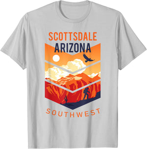 Scottsdale Arizona Native Home State Vintage Southwest T-Shirt - T-Shirt | Ash