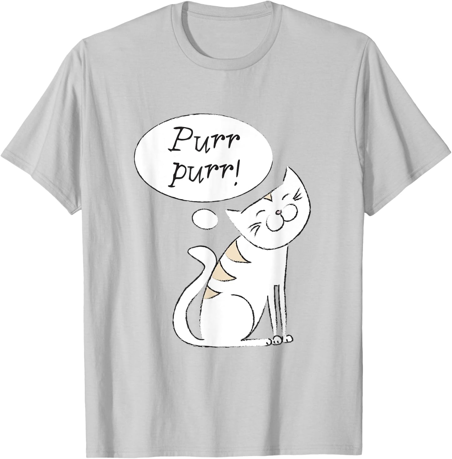 Purr! Cat Kids T-Shirt - T-Shirt | Ash