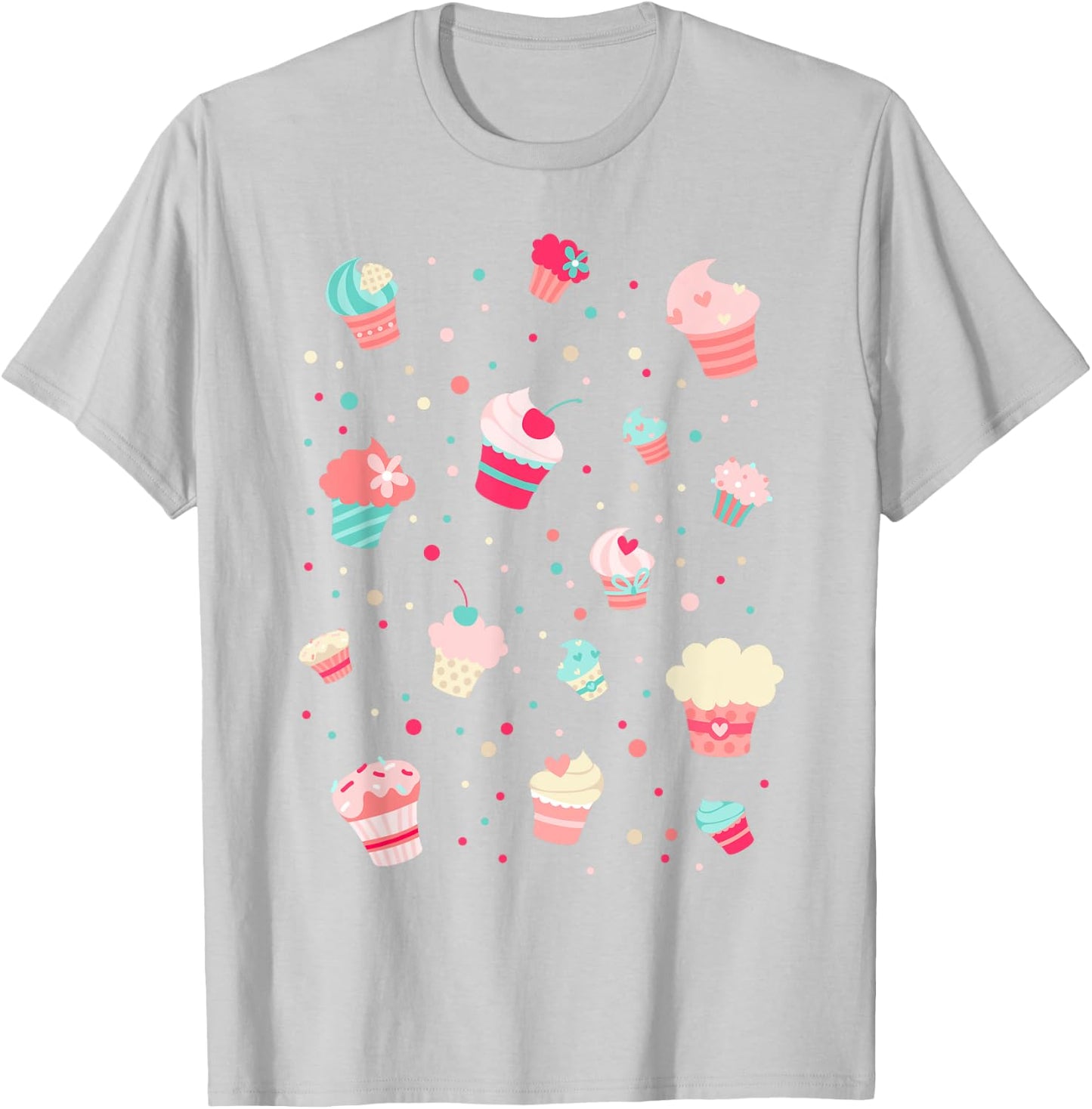 Cute Cupcakes Shirt - Cupcake Birthday Party Baking Baker T-Shirt - T-Shirt | Ash