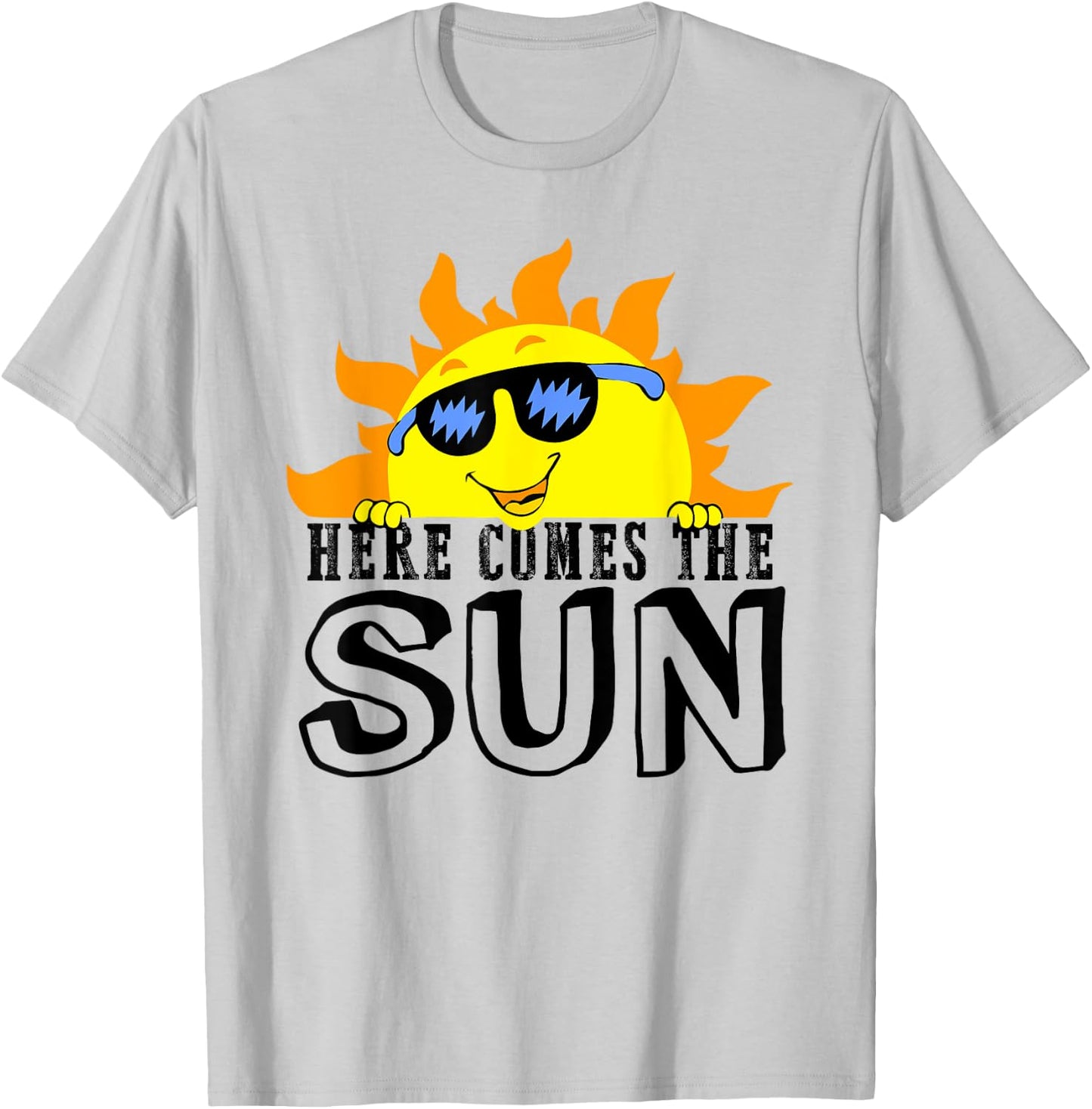 Here Comes The Sun Beach Lover Summer Vacation women T-Shirt - T-Shirt | Ash