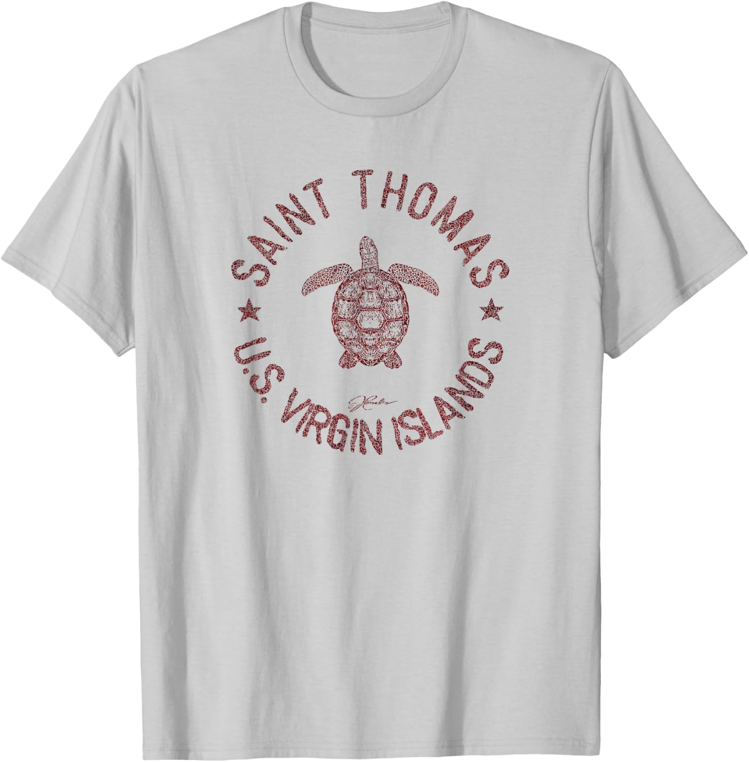 JCombs: Saint Thomas, U.S. Virgin Islands, Sea Turtle T-Shirt - T-Shirt | Ash