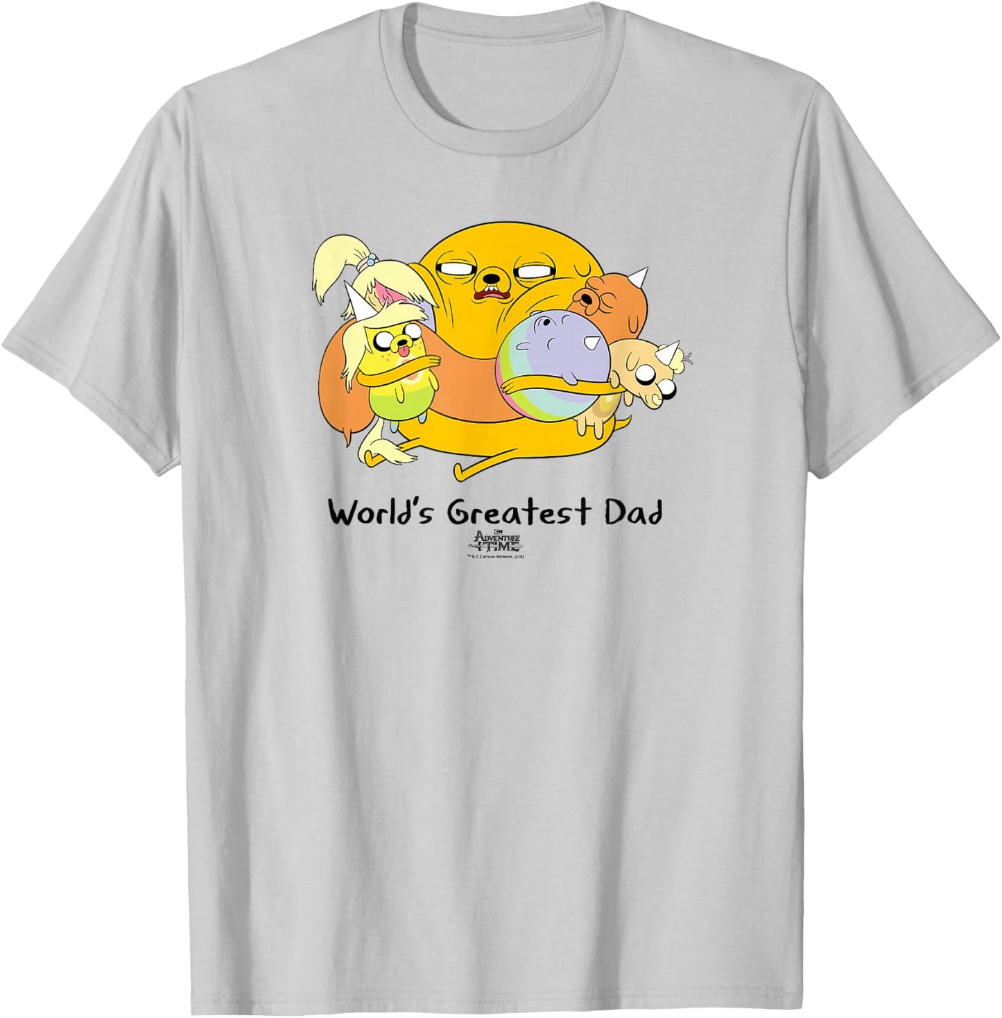 Adventure Time World's Greatest Dad Small T-Shirt - T-Shirt | Ash
