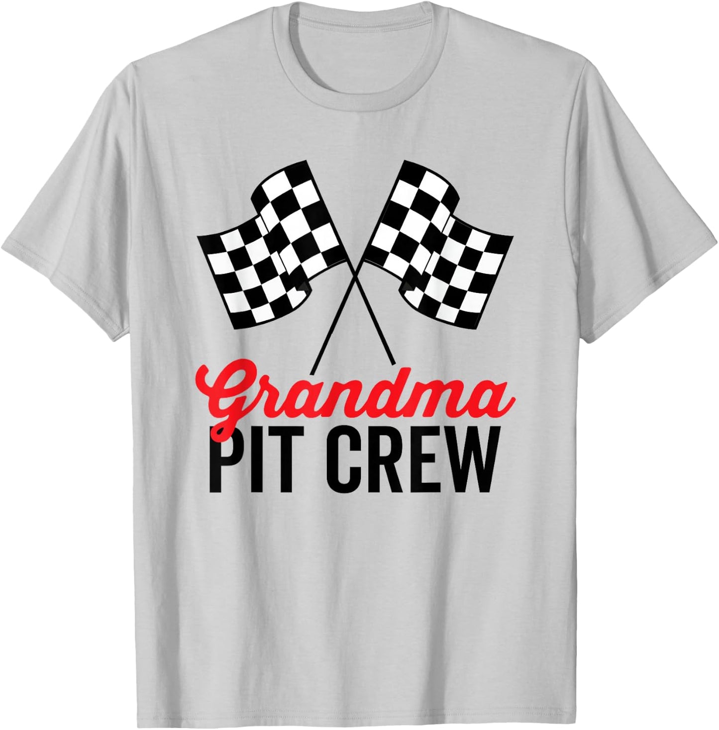 Grandma Pit Crew for Racing Party Costume Team T-Shirt - T-Shirt | Ash