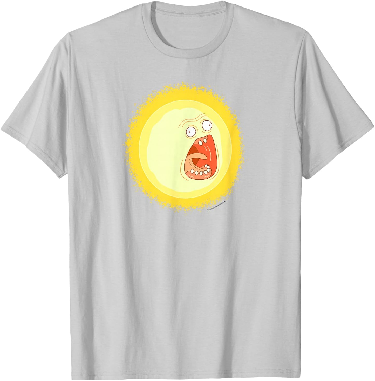 Rick and Morty Screaming Sun T-Shirt - T-Shirt | Ash