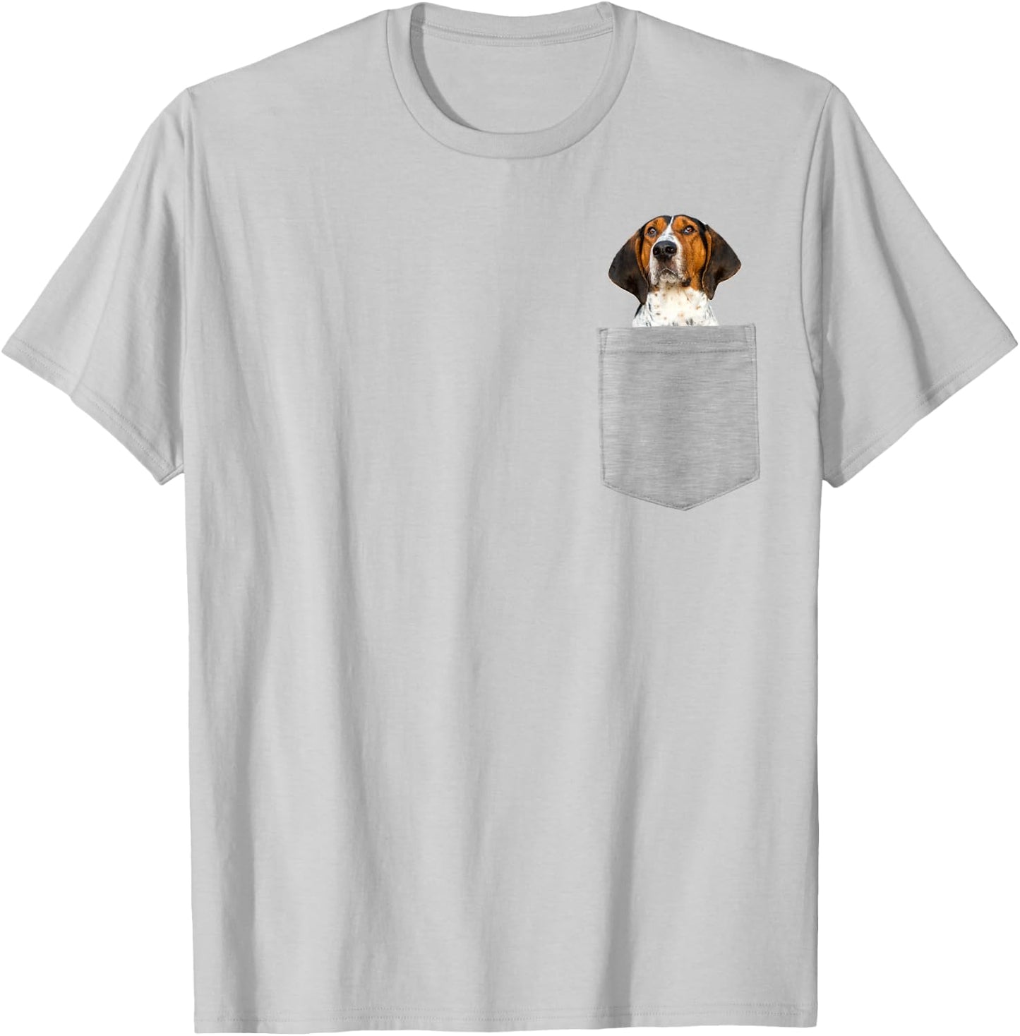 Dog in Your Pocket Treeing Walker Coonhound T-Shirt - T-Shirt | Ash