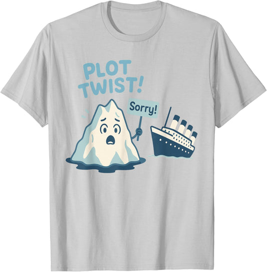 Titanic Funny Iceberg T-Shirt - T-Shirt | Ash