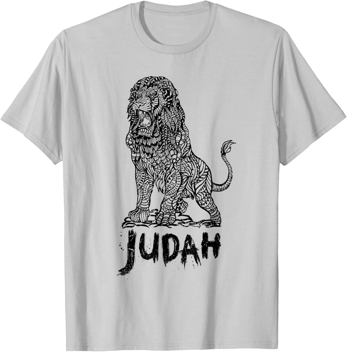 Lion of Judah Israel Jewish Jerusalem Jew Hebrew T-Shirt - T-Shirt | Ash