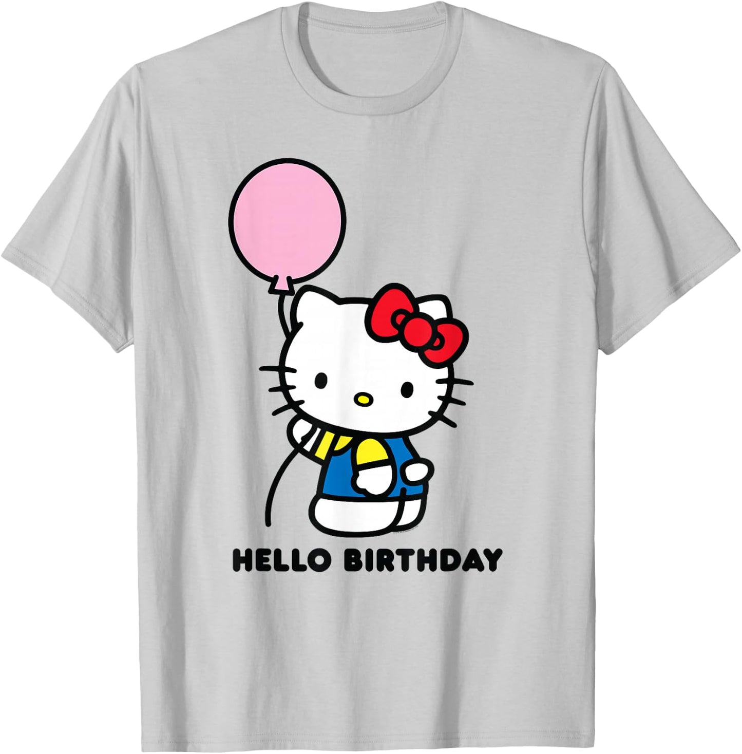 Hello Kitty Hello Birthday T-Shirt - T-Shirt | Ash