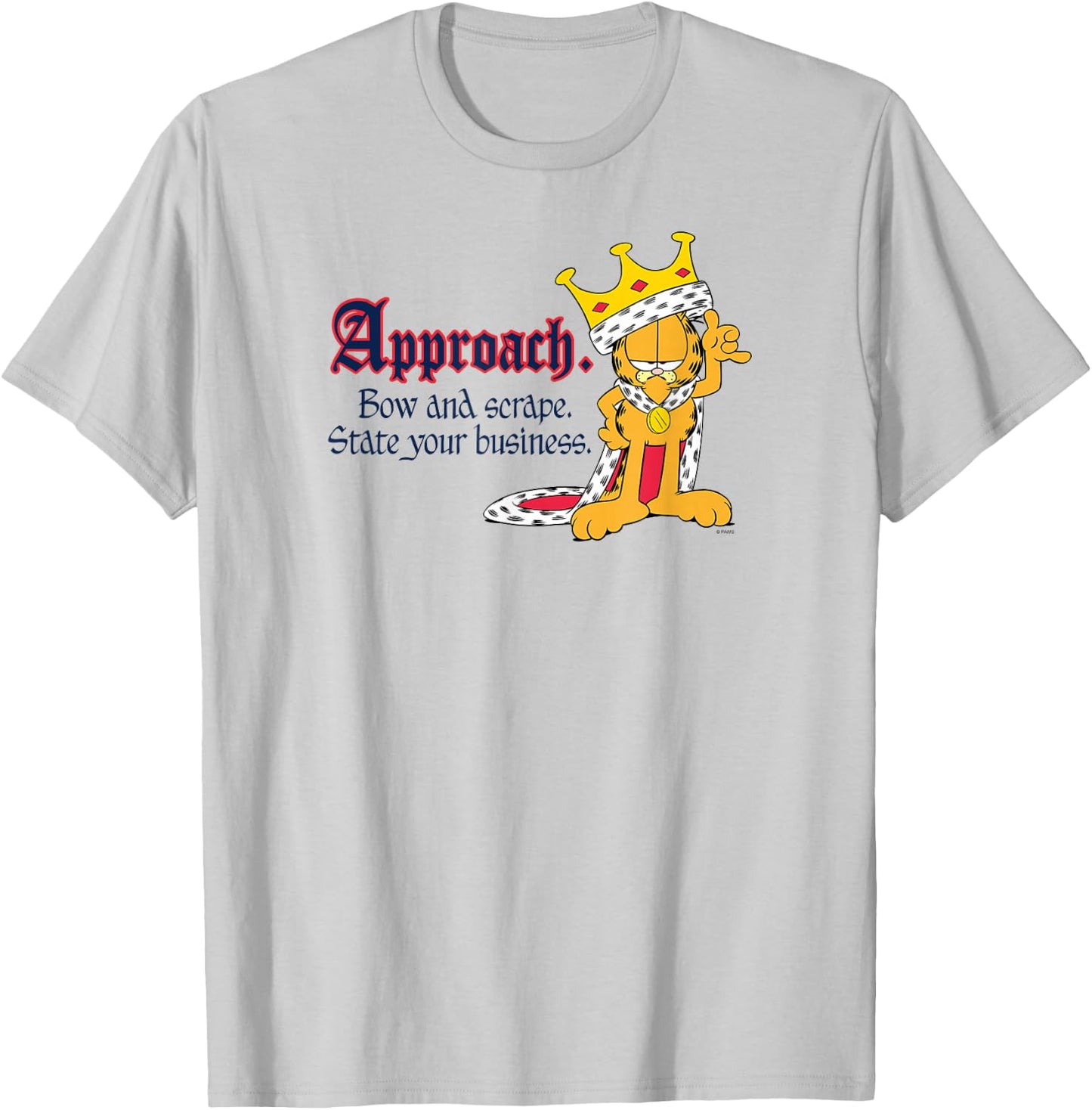 Garfield State Your Business T-Shirt - T-Shirt | Ash