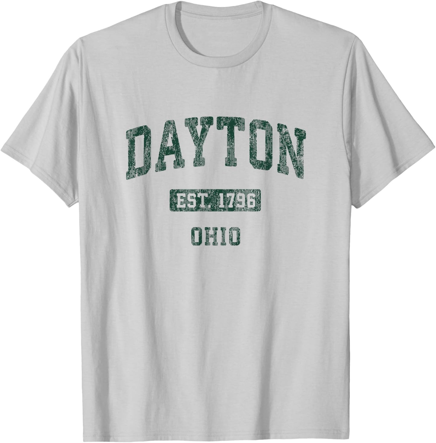Dayton Ohio OH Vintage Athletic Sports Design T-Shirt - T-Shirt | Ash