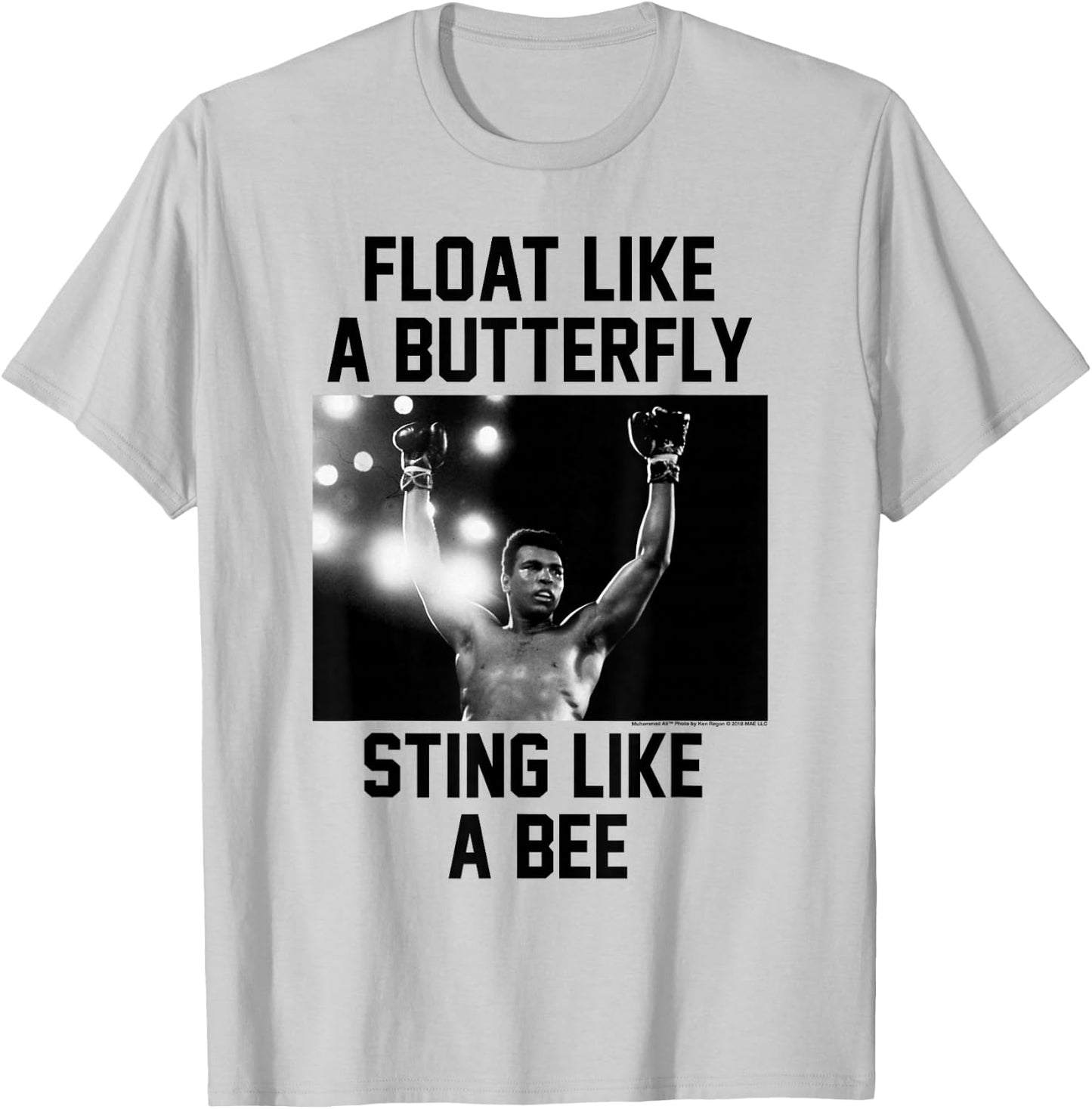 Muhammad Ali Float Like A Butterfly Sting Like a Bee T-Shirt - T-Shirt | Ash